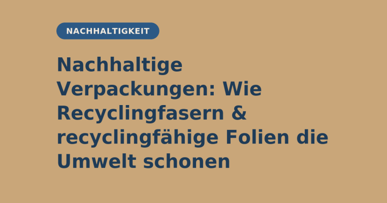 Nachhaltige Verpackungen: Wie Recyclingfasern &amp; recyclingfähige Folien die Umwelt schonen - Nachhaltige Verpackungen: Wie Recyclingfasern &amp; recyclingfähige Folien die Umwelt schonen | elb-verpackungen
