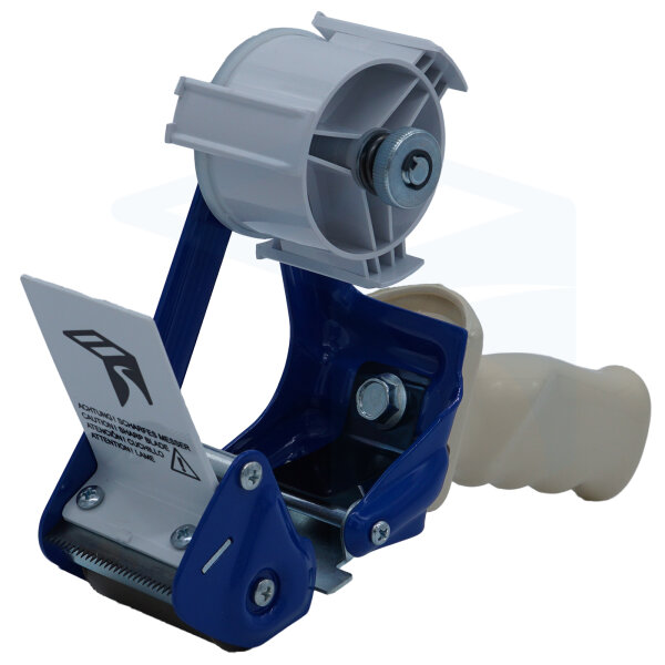 Handabroller - Profi-Ausführung - Version : STD - blau / blue - 50 mm - Klebebandabroller Metallrahmen