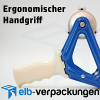 Handabroller - Profi-Ausführung - Version : STD - blau / blue - 50 mm - Klebebandabroller Metallrahmen
