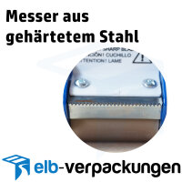 Handabroller - Profi-Ausführung - Version : STD - blau / blue - 50 mm - Klebebandabroller Metallrahmen