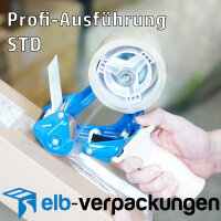 Handabroller - Profi-Ausführung - Version : STD - blau / blue - 50 mm - Klebebandabroller Metallrahmen