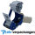 Handabroller - Profi-Ausführung - Version : STD - blau / blue - 50 mm - Klebebandabroller Metallrahmen