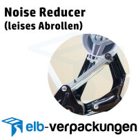 Handabroller - Profi-Ausführung - Version : NR (silent - low noise) - schwarz / black - 50 mm - Klebebandabroller Metallrahmen