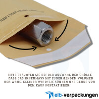 Luftpolsterumschlag 3 / C ( 170 x 225 mm ) in braun für DIN A5 / B6+