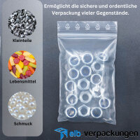 Druckverschlussbeutel ZIP Beutel 350 x 450 mm - 50my - transparent LDPE - (1 VPE = 100 Stück)