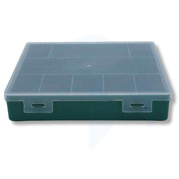 Sortimentsbox mit 9 Fächern - 215x207x42 mm - grün - PP