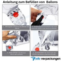 Party Ballon Buchstabe in der Farbe Rosé - 40cm...