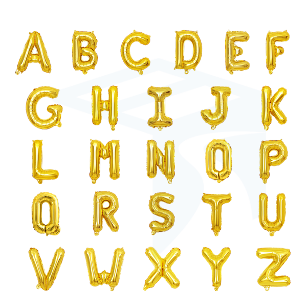 Party Ballon Buchstabe in der Farbe Gold - 40cm Höhe