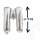 Party Ballon Buchstabe M in Silber 40cm